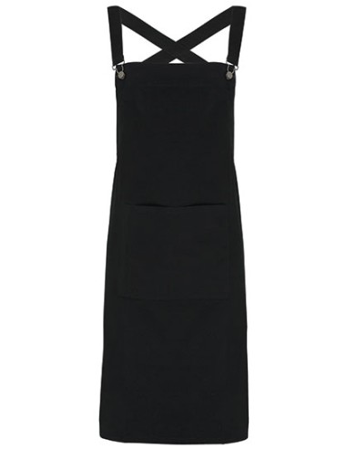 P-PR129-Cross Back Barista Bib Apron